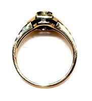 Anneau Sommer Femme Anni '80 in Or jaune Zaffiro blu 0.65 Ct ZAF CT 0.65 DIA CT 0.23 - ZAF CT 0.65 DIA CT 0.23